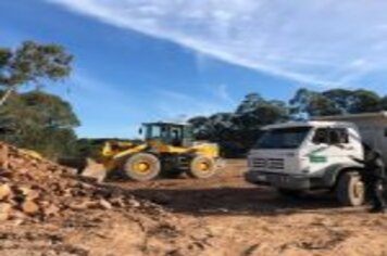 Foto - AS OBRAS DO NOVO PARQUE DE MÁQUINAS CONTINUAM