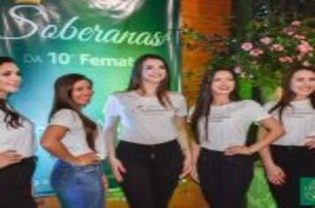 Foto - CANDIDATAS A CORTE DO MUNICÍPIO E DA 10ª Femate Arvorezinha FORAM APRESENTADAS PARA COMISSÃO ORGANIZADORA