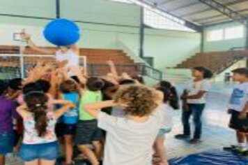 Foto - PROJETO FÉRIAS EM AÇÃO REUNIU 28 CRIANÇAS NA TARDE DE ONTEM