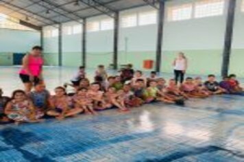 Foto - PROJETO FÉRIAS EM AÇÃO REUNIU 28 CRIANÇAS NA TARDE DE ONTEM