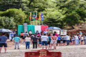 Foto - LEÃO DE SAN MARCOS É INAGURADO NA LINHA QUARTA SÃO MARCOS