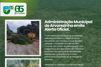 Alerta Oficial: Busque por locais seguros e longe de áreas de risco. 
