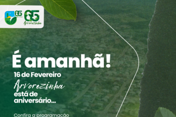 É amanhã: Confira a programação do aniversário de 65 anos de Arvorezinha. 