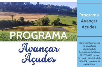 ADMINISTRAÇÃO MUNICIPAL, ATRAVÉS DA SECRETARIA DE AGRICULTURA EM PARCERIA COM A EMATER E CMDR ABREM INSCRIÇÃO PARA A SELEÇÃO DE BENEFICIÁRIOS PARA ACESSO A RECURSO VIA FEAPER PROGRAMA AVANÇAR AÇUDES 