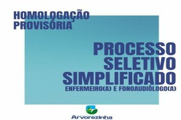 ‼️O PODER PÚBLICO MUNICIPAL DE ARVOREZINHA DIVULGA A HOMOLOGAÇÃO PROVISÓRIA DAS INSCRIÇÕES DO PROCESSO SELETIVO SIMPLIFICADO PARA ENFERMEIRO(A) E FONOAUDIÓLOGO(A)