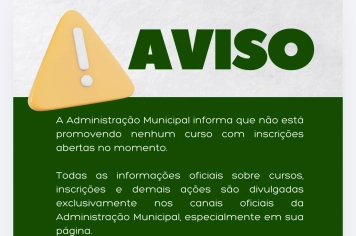 AVISO IMPORTANTE