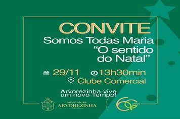 SEXTA-FEIRA (29) ACONTECE MAIS UM EVENTO DO PROJETO SOMOS TODAS MARIA