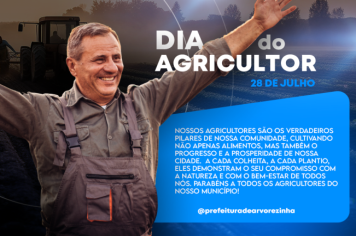 Dia do agricultor.