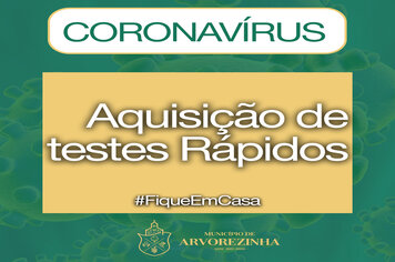 TESTES RÁPIDOS PARA COVID-19 DEVERÁ CHEGAR NO INICIO DE ABRIL