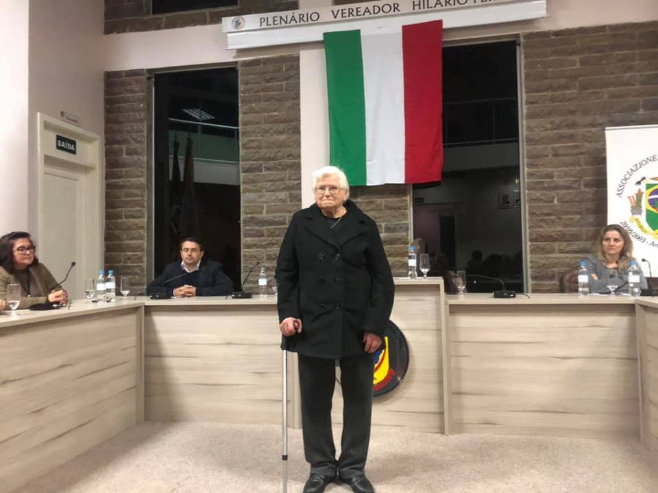 NOTA DE PESAR E COMUNICAÇÃO DE LUTO OFICIAL DO DIA DE HOJE- FALECIMENTO DA SENHORA PIERINA DORIGON GASPARIN NOSSA HOMENAGEADA DA 15ª SEMANA ITALIANA