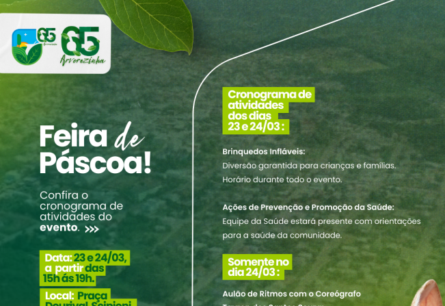 Feira Artesanal de Páscoa 2024. 