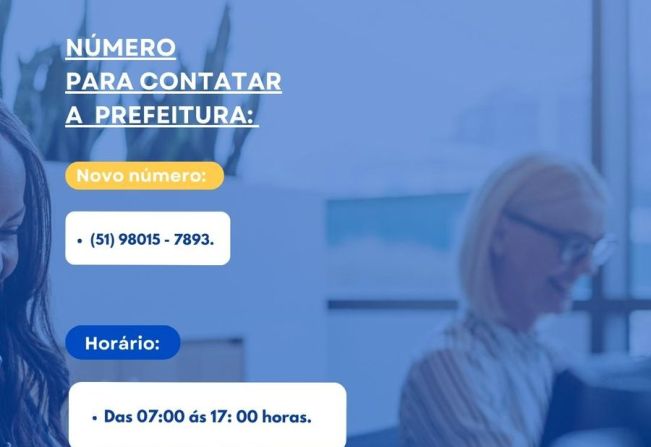 Número para contatar a Administração Municipal de Arvorezinha.