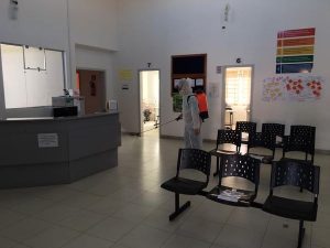 UNIDADE BÁSICA DE SAÚDE ROVÍLHO ANTÔNIO BERTON PASSA POR DESINFECÇÃO