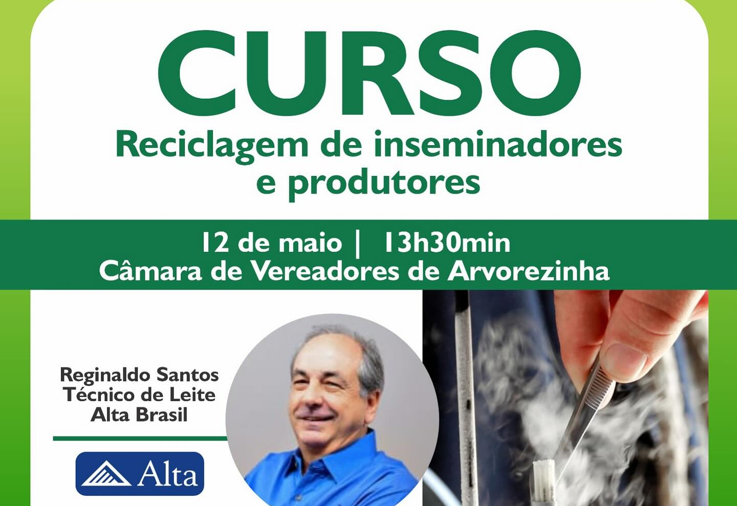 Curso de reciclagem de inseminadores e produtores 