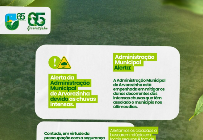 Alertamos os cidadãos a buscarem refúgio em locais seguros e fora de áreas de risco. 