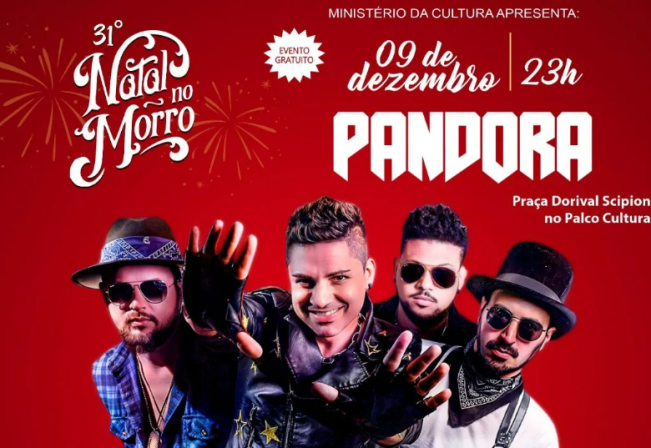BANDA PANDORA - Palco cultural das Delícias de Natal.