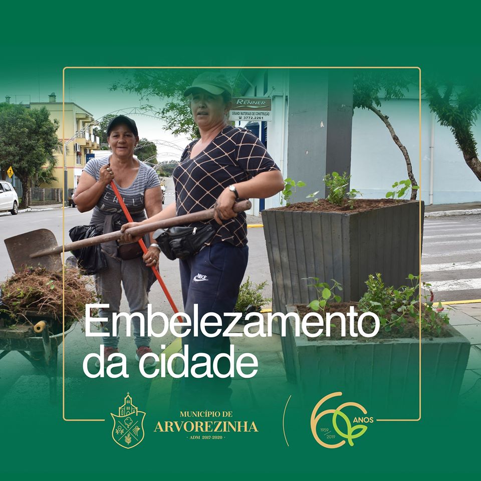 ADMINISTRAÇÃO MUNICIPAL REALIZA EMBELEZAMENTO DA CIDADE