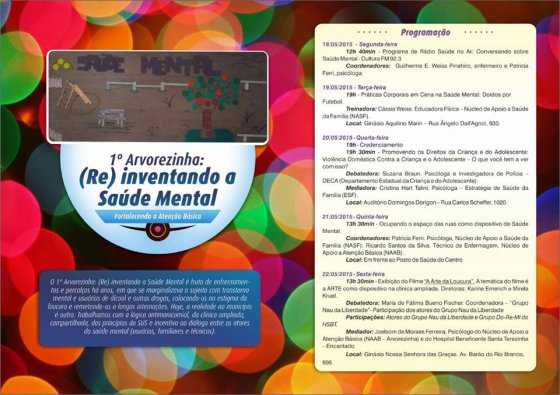 1º Arvorezinha (RE) inventando a Saúde Mental
