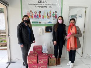 JCI ARVOREZINHA REALIZOU DOAÇÃO AO CRAS ATRAVÉS DO PROJETO PIZZA DO BEM