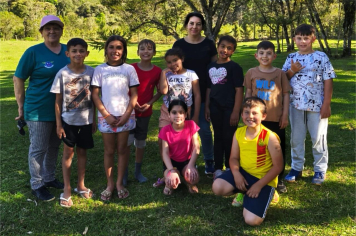 Momento de contato com a natureza